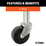 CURT Manual Sidewind Trailer Tongue Jack (MPN: 28113)