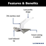 Lewmar DTX Deep Water Plough Anchor (MPN: 0057216)