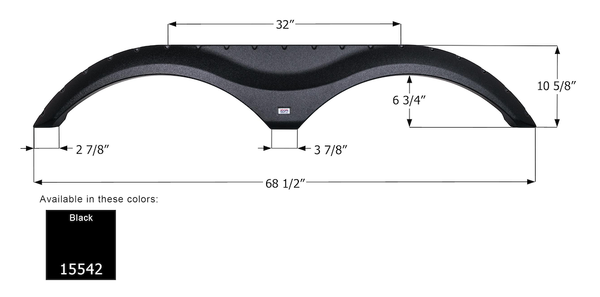 Icon Fender Skirt for Tandem Axle RVs (MPN: 15542)