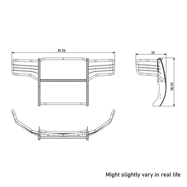 Black Horse Off Road Grille Guard (MPN: 17GS14MA)