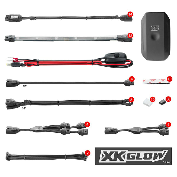 XKchrome LED Underbody Light Kit (MPN: KS-MOTO-PRO)