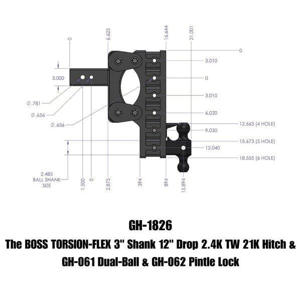 Gen-Y Hitch Torsion-Flex Drop Hitch (MPN: GH-1826)