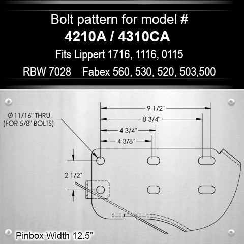PopUp By Youngs Gooseneck Trailer Coupler (MPN: RVGC-4210A)