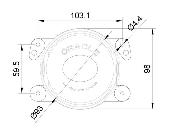 Oracle Lighting LED Fog Light with Amber Halo (MPN: 5846-005)