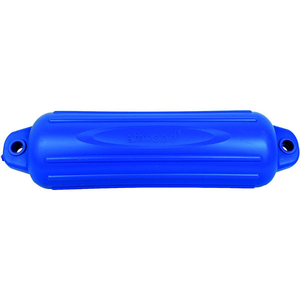 Boat fender softside ribbed cylinder 6 inch diameter x 24 inch length blue (MPN: 9356BD1)
