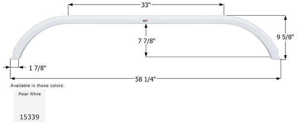 Icon Fender Skirt for Tandem Axle RVs (MPN: 15339)