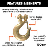 CURT Trailer Safety Chain Hook (MPN: 81940)