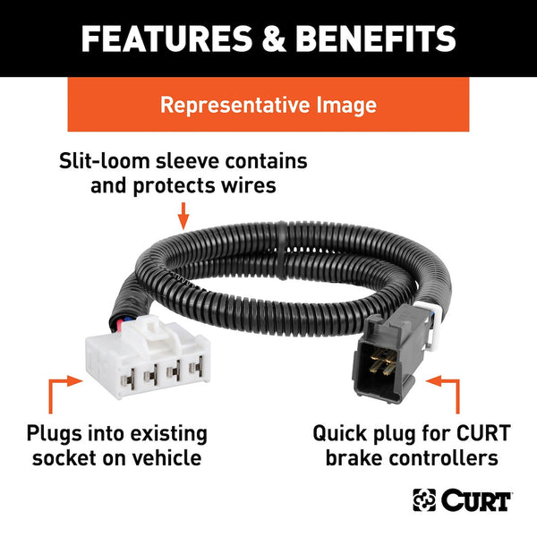 Curt Trailer Brake Control Wiring Harness (MPN: 51383)