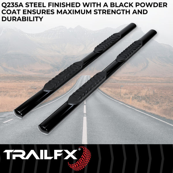 TrailFX Nerf Bar 4 Inch Oval Tube Side Steps (MPN: A1504B)