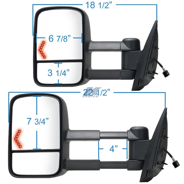 K-Source Exterior Towing Mirror Set (MPN: 62093-94G)