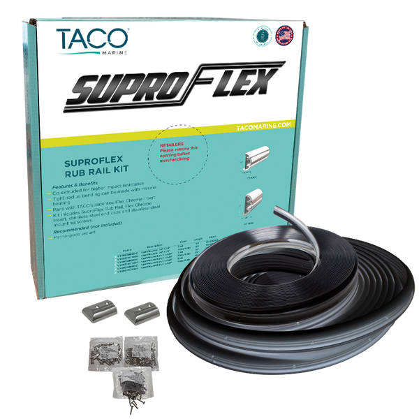 Taco SuproFlex Rub Rail Kit (MPN: V11-9990BBK80-2)