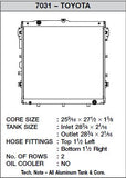 CSF Aluminum Radiator (MPN: 7031)
