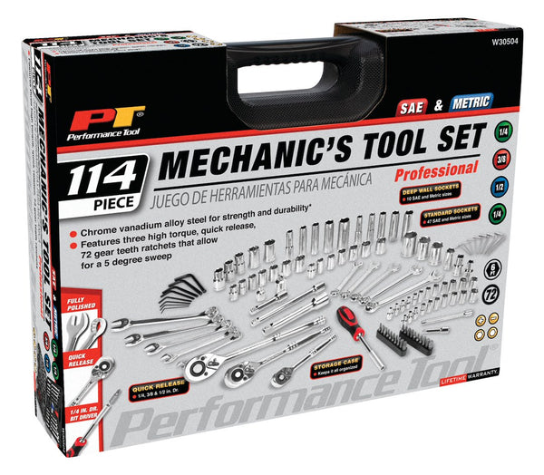 Performance Tool Mechanic Tool Set (MPN: W30504)