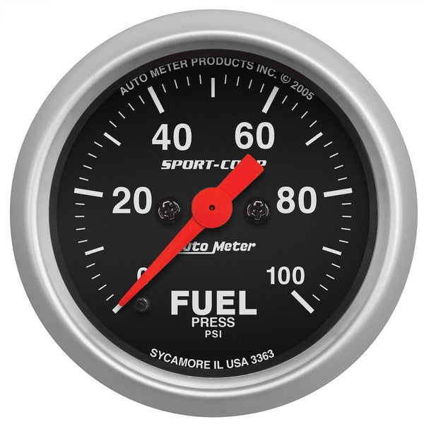 AutoMeter Sport-Comp Fuel Pressure Gauge (MPN: 3363)