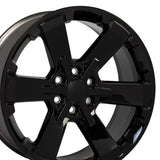 OE Wheels CV41B 22 Inch Aluminum Wheel (MPN: CV41B-22090-6550-24B)