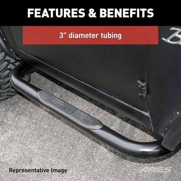 Aries 3 Inch Round Nerf Bar (MPN: 204018)