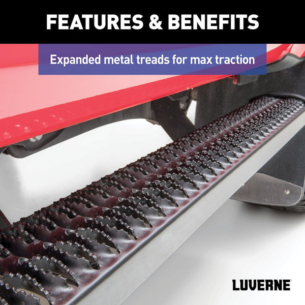 Luverne SlimGrip 88 Inch Black Aluminum Running Board (MPN: 416088-4055104)