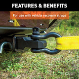 Curt D-Ring Shackle Mount for 2 Inch Receiver Hitch (MPN: 45832)