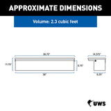 UWS Aluminum Side Mount Tool Box (MPN: EC30362-MK2)