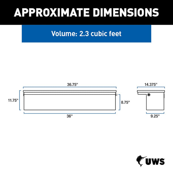 UWS Aluminum Side Mount Tool Box (MPN: EC30362-MK2)
