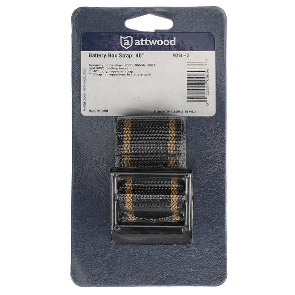 Battery box strap for secure battery storage (MPN: 9014-3)