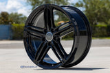 OE Wheels AU12 Gloss Black Wheel (MPN: AU12-18080-5112-45B)
