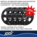 17 Inch Gloss Black Wheel Cover Set (MPN: IWC53917BLK)