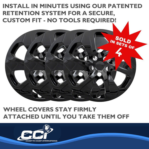 17 Inch Gloss Black Wheel Cover Set (MPN: IWC53917BLK)