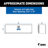 UWS Steel Underbody Tool Box (MPN: ST-TBUB-36-MB)