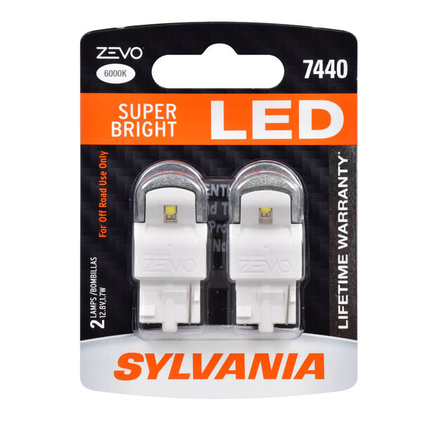 Sylvania ZEVO LED Turn Signal Light Bulb (MPN: 7440LED.BP2)
