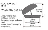 INNO Fishing Rod Case (MPN: IF44BK)