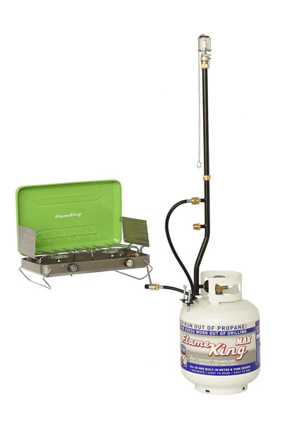 Flame King Propane Supply Splitter (MPN: FK-DP2PC)