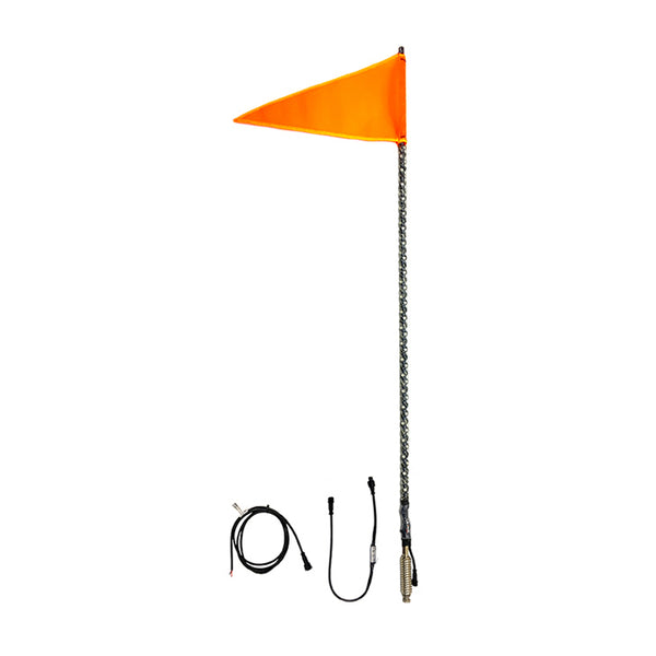 Quake LED Flagpole With RGB Whip Lights (MPN: QW468)