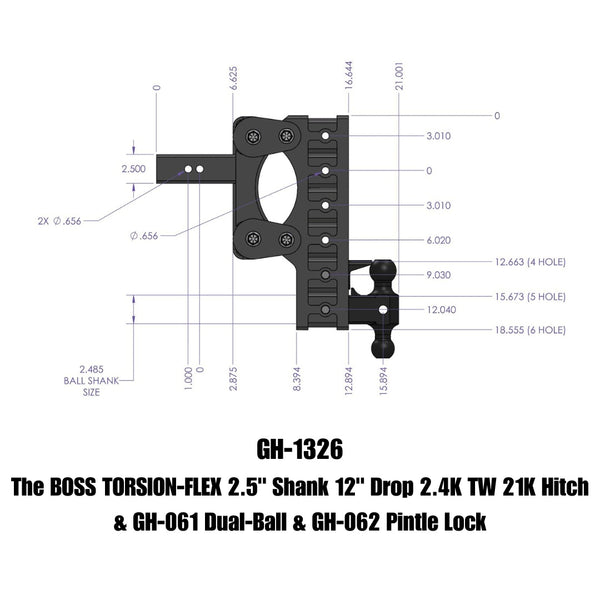 Gen-Y Hitch Torsion-Flex Drop Hitch (MPN: GH-1326)