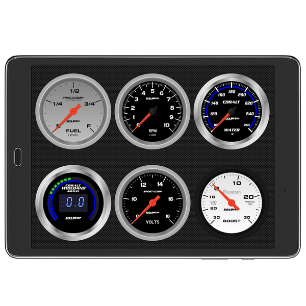 AutoMeter Virtual Dashboard (MPN: 6036)