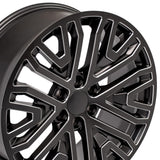 OE Wheels CV37 22 Inch Aluminum Wheel (MPN: CV37-22090-6550-28B1M)