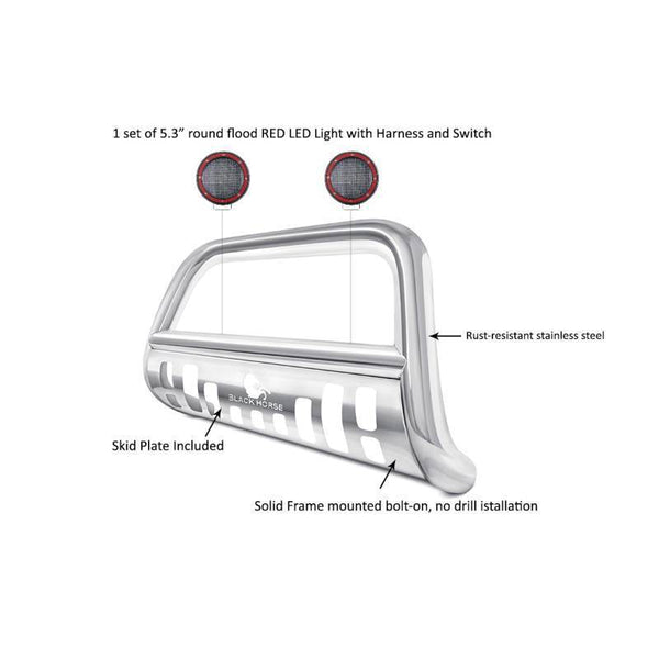 Black Horse Off Road Bull Bar (MPN: BB094805-SP-PLFR)