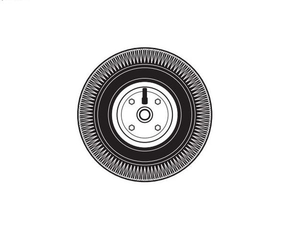 Barker Portable Waste Holding Tank Wheel (MPN: 32347)