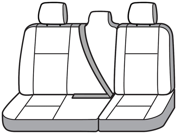 Custom Seat Cover for 40/60 Split Bench with Adjustable Headrests (MPN: SSR8537FR11WFBK)