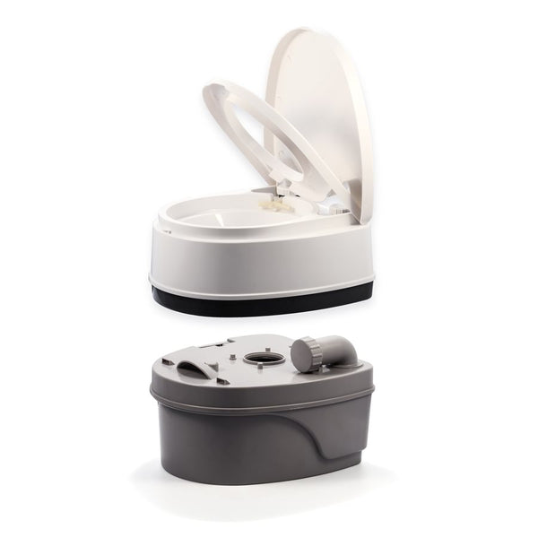 Portable Toilet with 4 Gallon Fresh Water Tank (MPN: 41545)