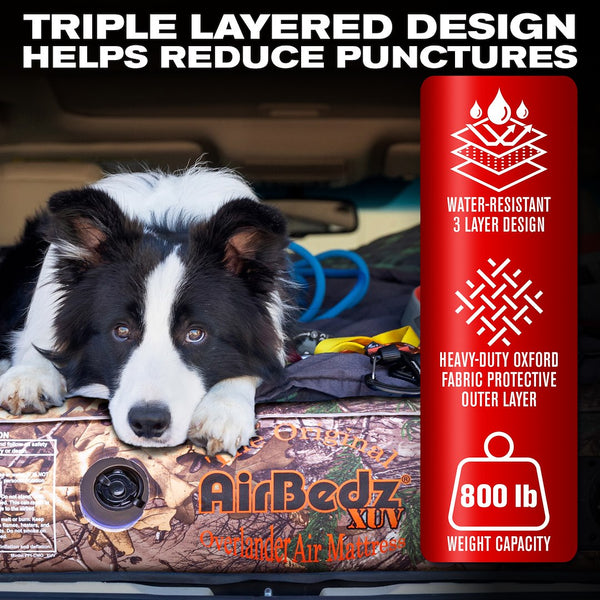 Rear Seat Air Mattress for JEEP, SUV, and Crossover Vehicles (MPN: PPI-CMO_XUV)
