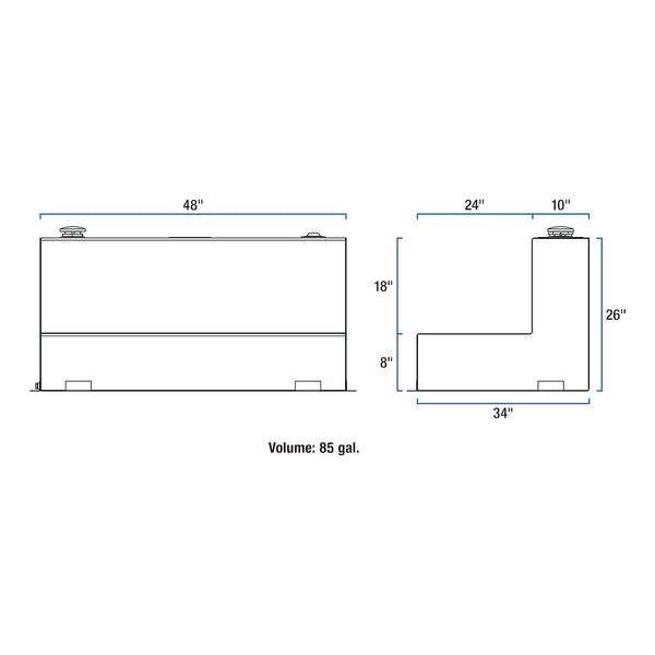 UWS Liquid Transfer Tank (MPN: ST-85-L-MB)