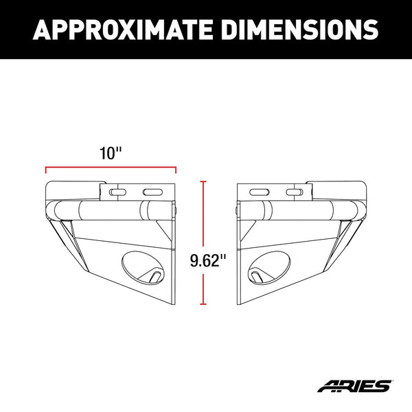 Aries TrailChaser Bumper End (MPN: 2081220)