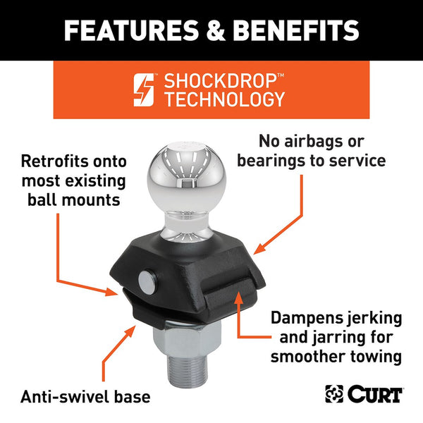 Curt RockerBall Trailer Hitch Ball (MPN: 40249)