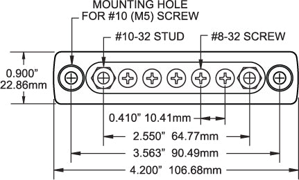 Blue Sea Common Mini Busbar (MPN: 2304-BSS)