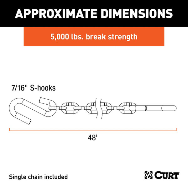 CURT Trailer Safety Chain (MPN: 80031)