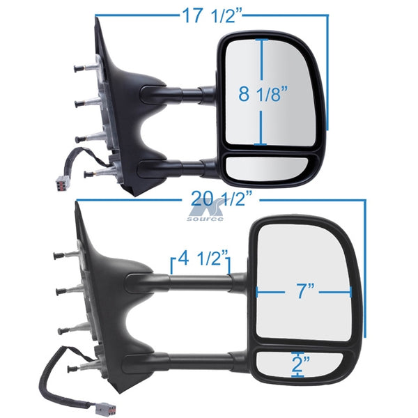 K Source Exterior Towing Mirror (MPN: 61203F)