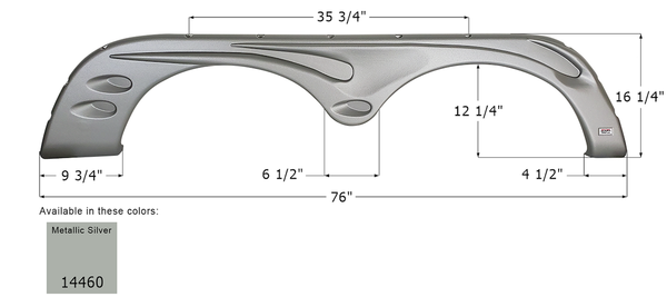 Icon Fender Skirt For Tandem Axle (MPN: 14460)