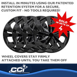 15 Inch Gloss Black Wheel Cover Set (MPN: IWC53515BLK)