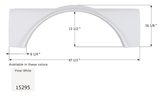 Icon Fender Skirt for Single Axle RVs (MPN: 15295)